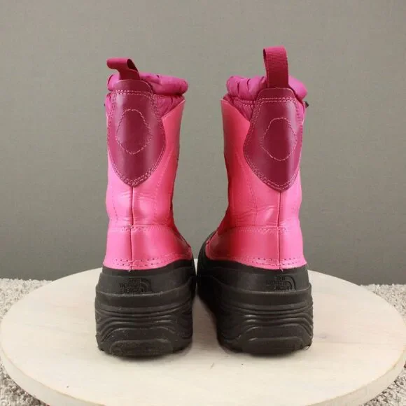 North Face Boots Kids 5 Pink Alpenglow Insulated Waterproof Winter Snow - Picture 7 of 12